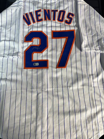 MARK VIENTOS SIGNED CUSTOM NY METS JERSEY - BECKETT COA