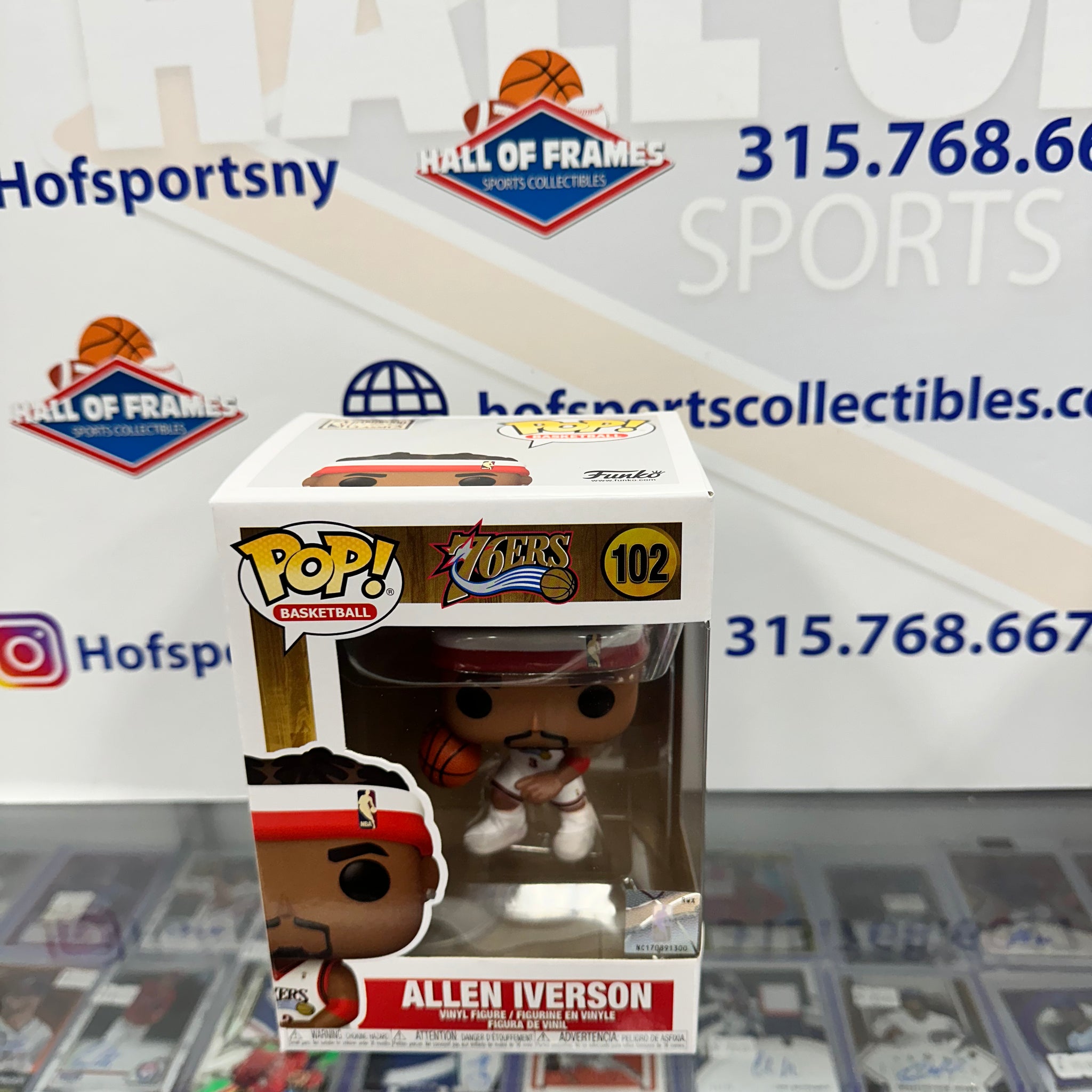 ALLEN IVERSON NBA FUNKO POP! HARDWOOD CLASSICS #102!