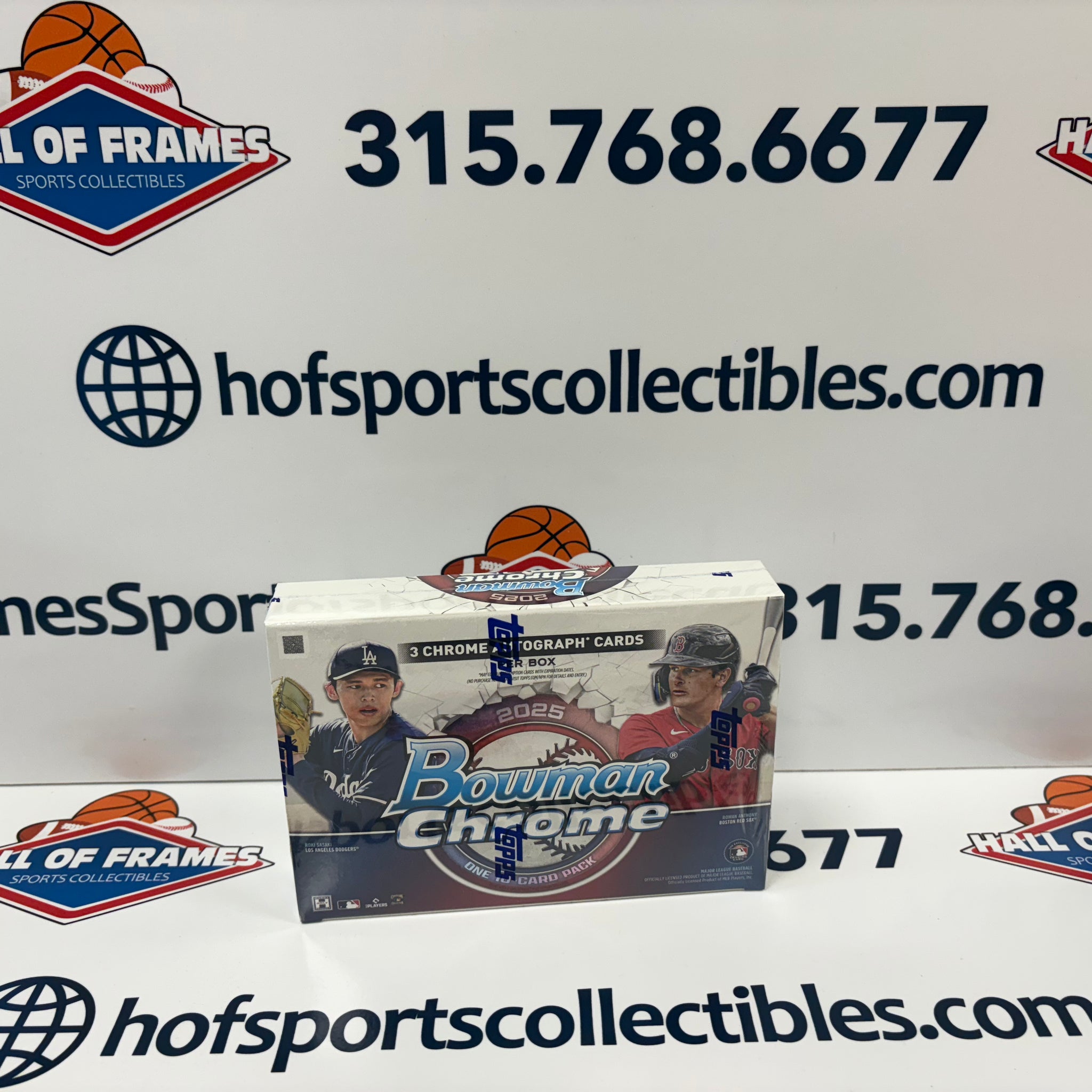 2025 BOWMAN CHROME BASEBALL BREAKER DELIGHT BOX! 3 AUTOS!