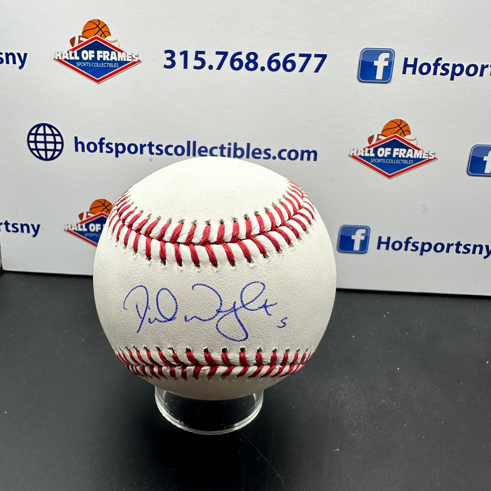 DAVID WRIGHT SIGNED MLB BASEBALL NY METS BECKETT COA