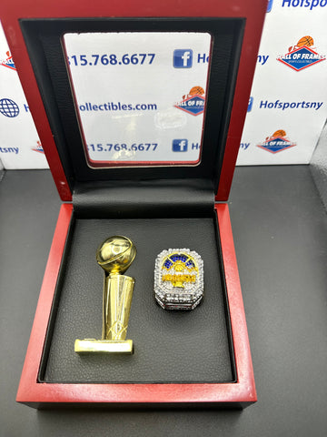 2023 DENVER NUGGETS REPLICA CHAMPIONSHIP RING WITH TROPHY & BOX!