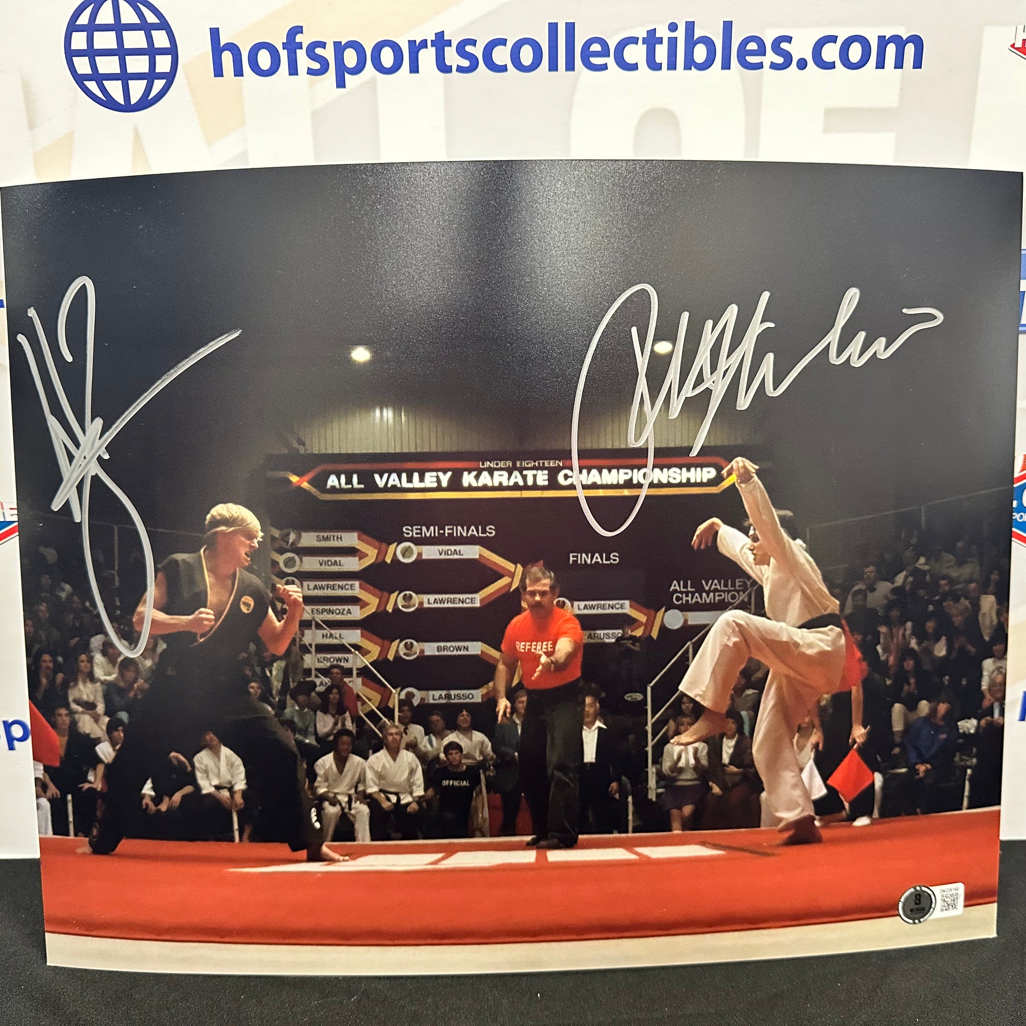 COBRA KAI 11X14 Photo AUTOGRAPHED SIGNED BY BILLY ZABKA & RALPH MACCHIO BAS