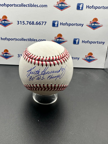 KEITH HERNANDEZ SIGNED MLB BASEBALL INSC. 