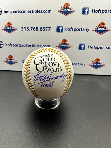 KEITH HERNANDEZ SIGNED GOLD GLOVE BASEBALL INSC. 