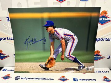 KEITH HERNANDEZ SIGNED METS 11X14 PHOTO - BECKETT COA