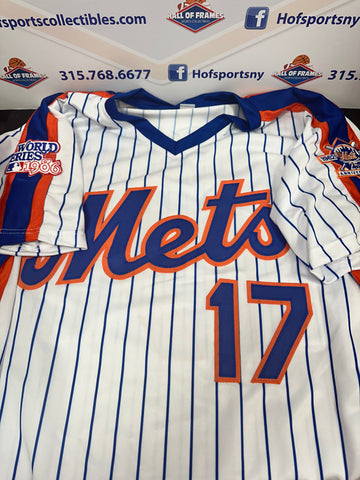 KEITH HERNANDEZ SIGNED METS CUSTOM 1986 WORLD SERIES JERSEY - BECKETT COA