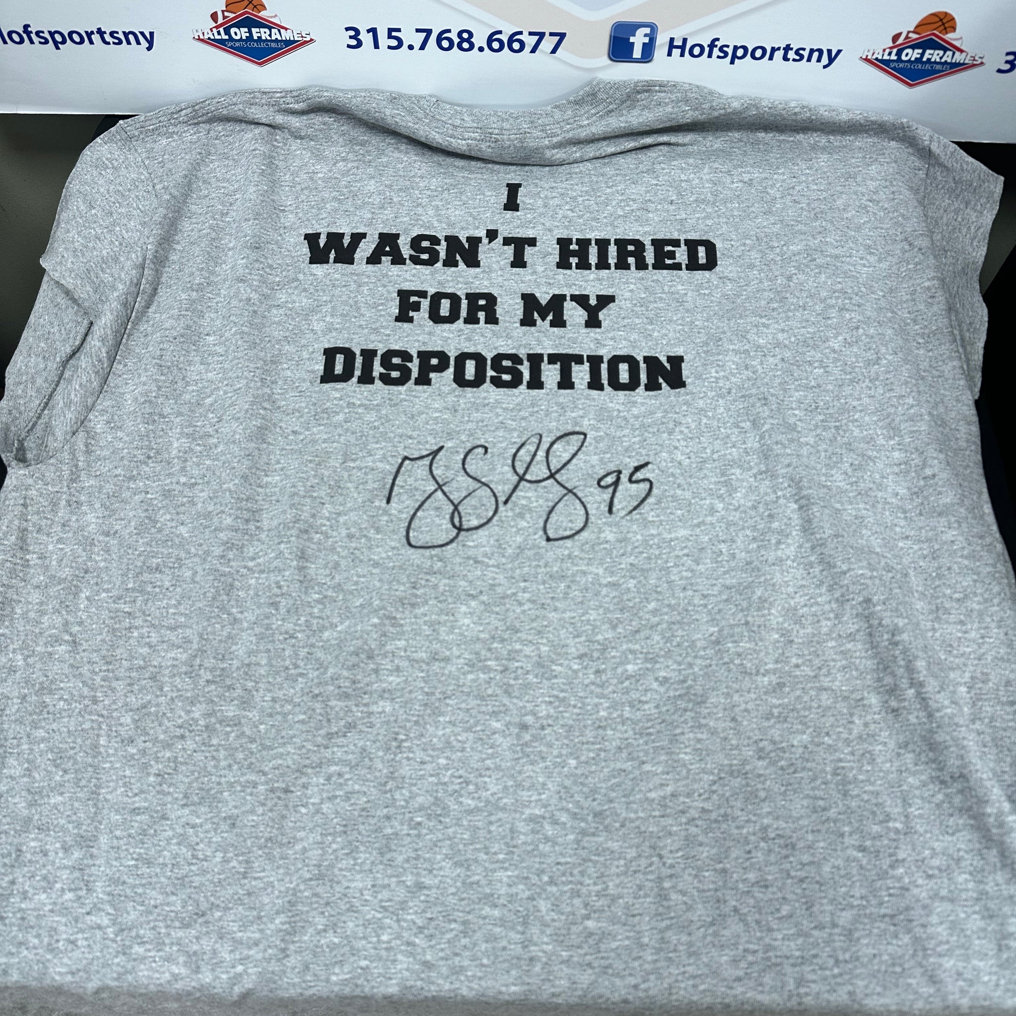 GREG LLOYD SIGNED REPLICA CUSTOM "DISPOSITION" SLEEVELESS SHIRT- BECKETT COA