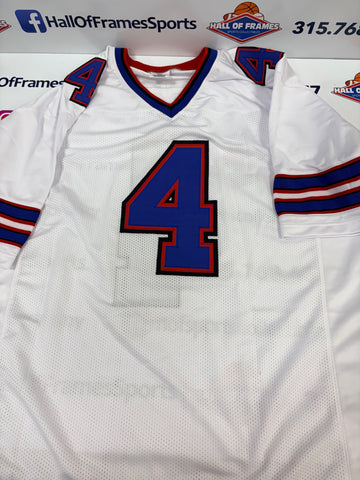 JAMES COOK SIGNED BILLS WHITE CUSTOM XL JERSEY - BGS