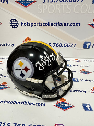 GREG LLOYD SIGNED STEELERS MINI HELMET JSA COA