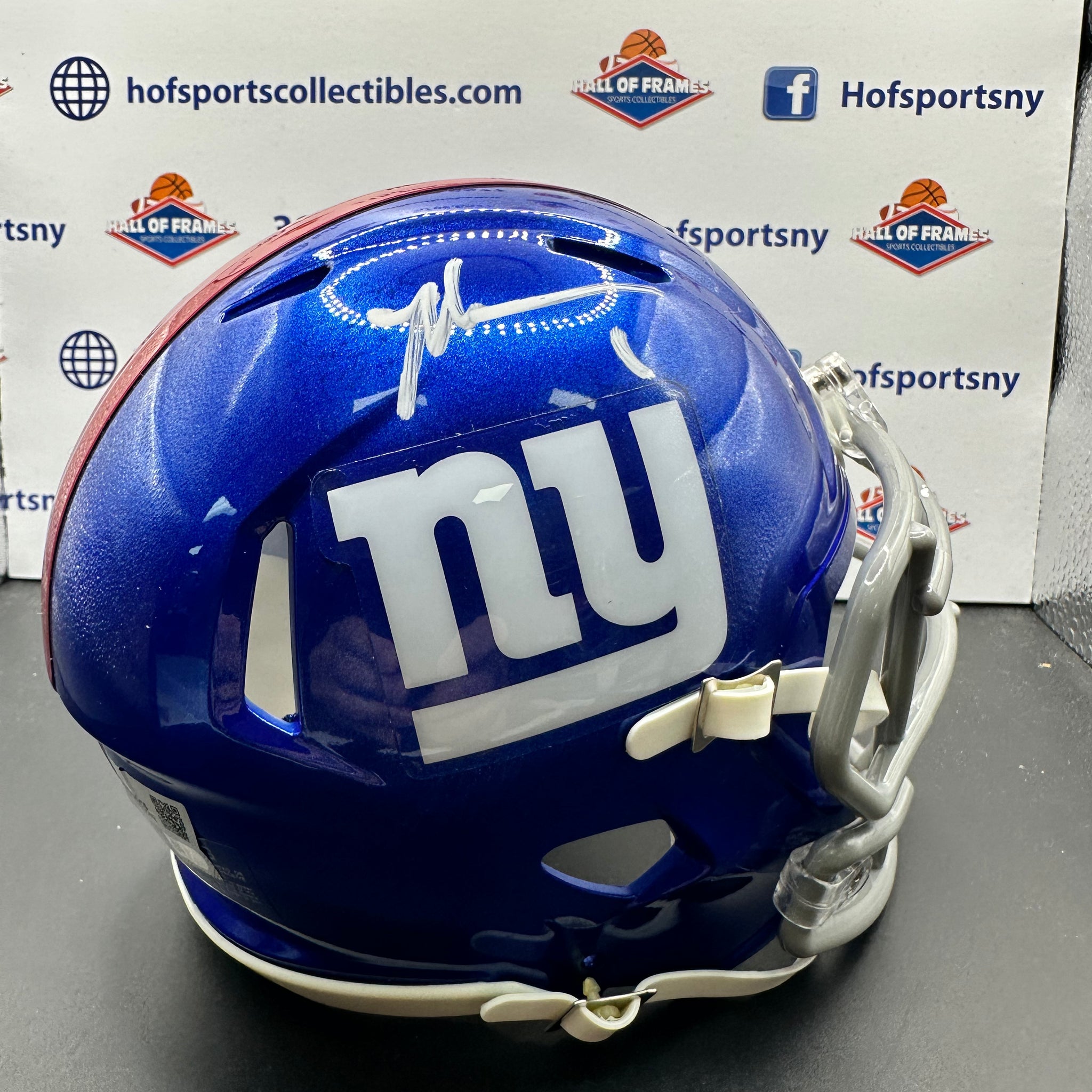 MALIK NABERS SIGNED NY GIANTS SPEED MINI HELMET - FANATICS