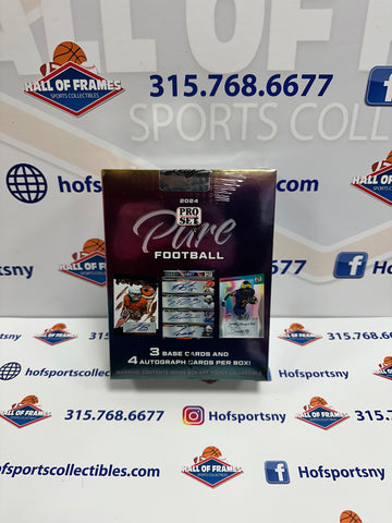 2024 LEAF PRO SET PURE FOOTBALL HOBBY BOX! 4 AUTOS!