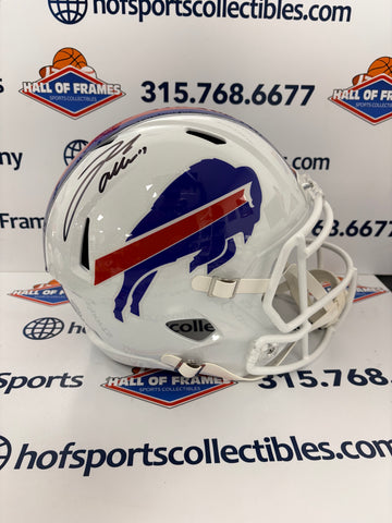 JOSH ALLEN SIGNED FULL SIZE REPLICA SPEED BILLS HELMET BECKETT