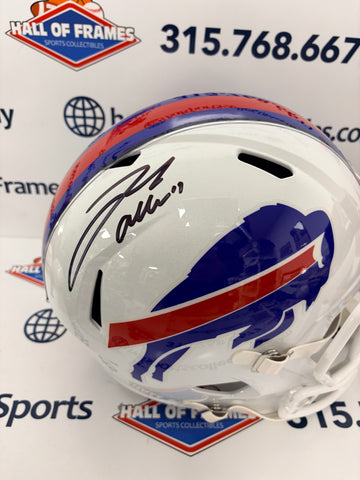 JOSH ALLEN SIGNED FULL SIZE REPLICA SPEED BILLS HELMET BECKETT