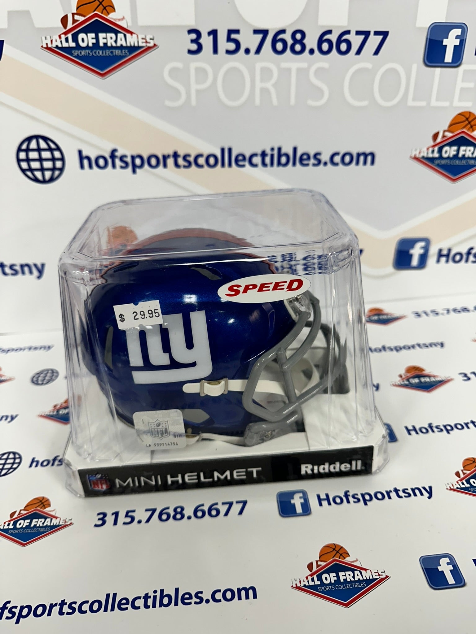 NEW YORK GIANTS SPEED MINI FOOTBALL HELMET