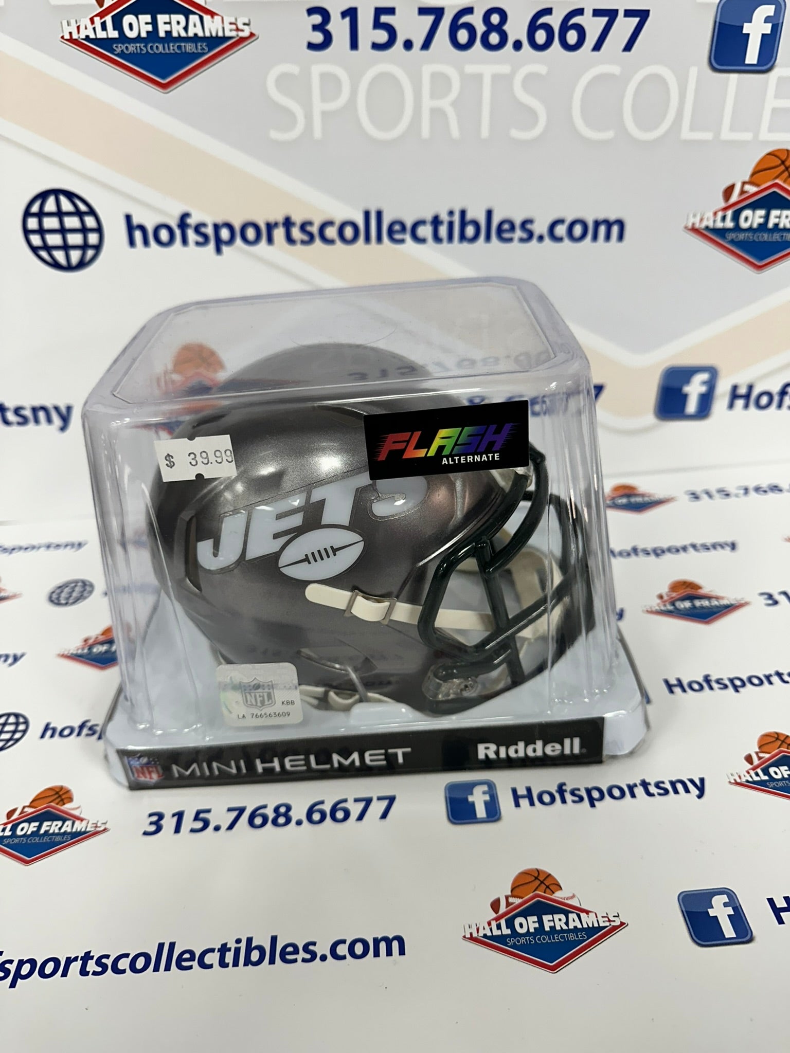 NEW YORK JETS FLASH SPEED MINI FOOTBALL HELMET