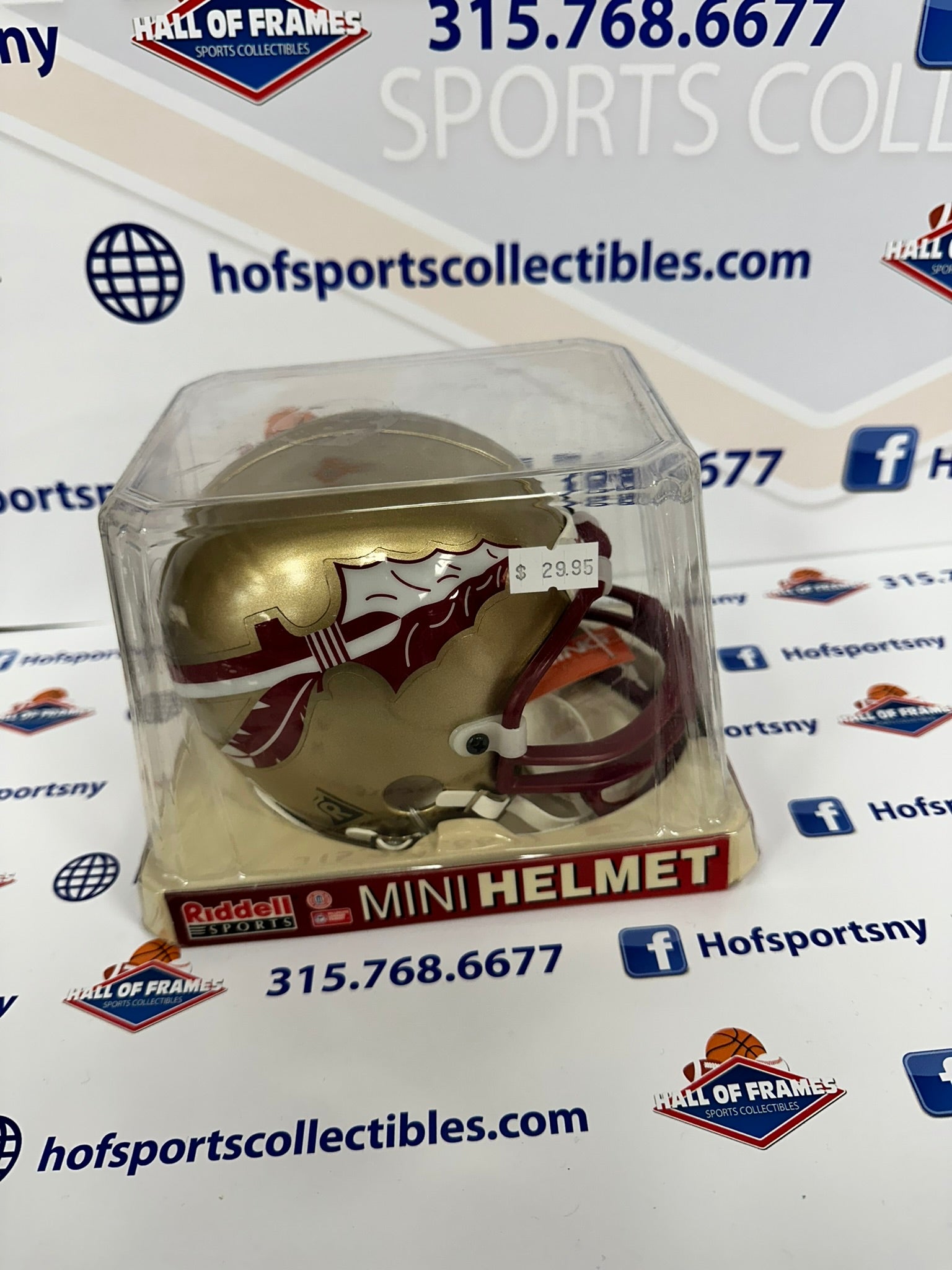 FLORIDA ST SEMINOLES VSR4 MINI FOOTBALL HELMET