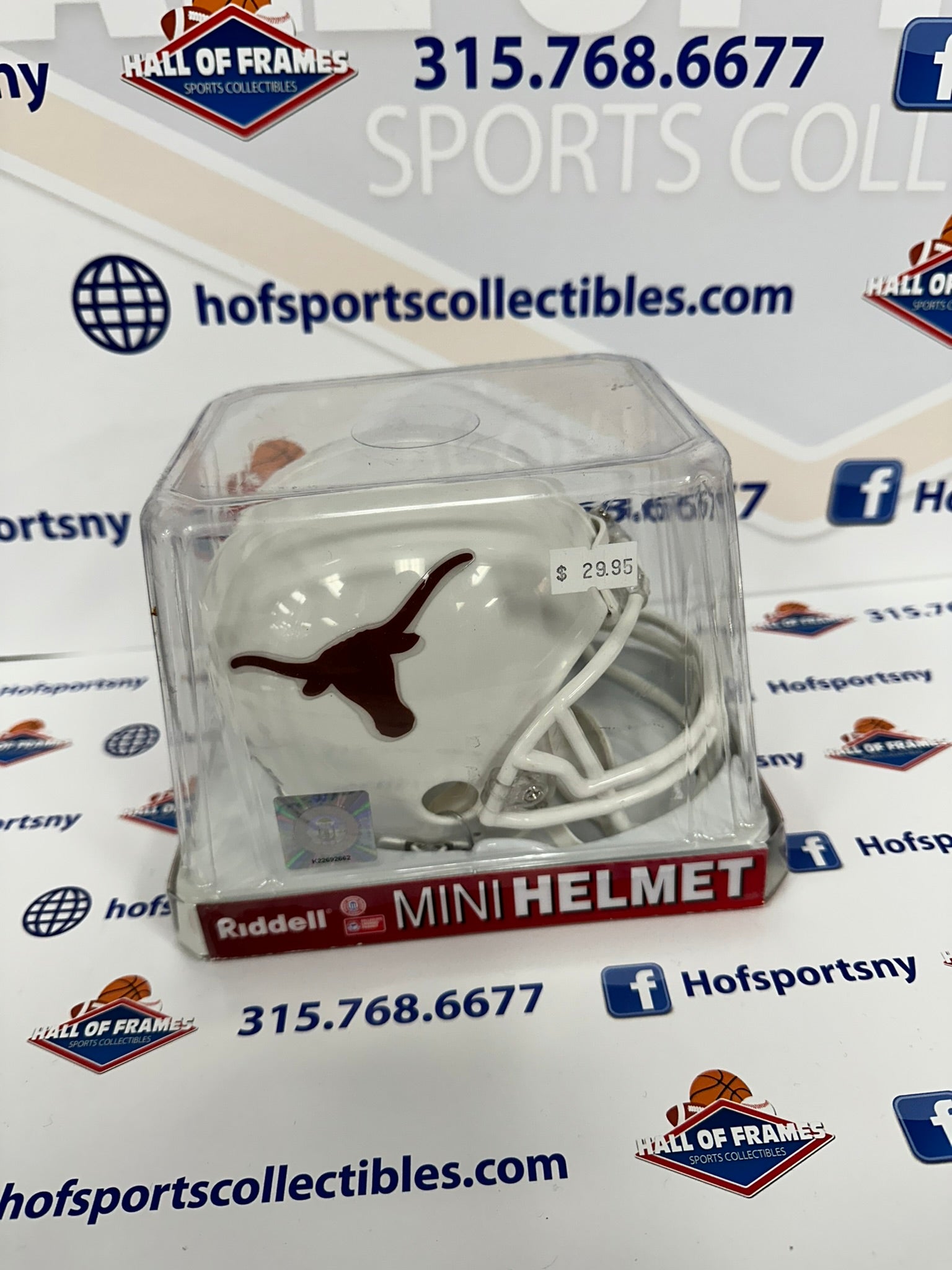 TEXAS LONGHORNS VSR4 MINI FOOTBALL HELMET