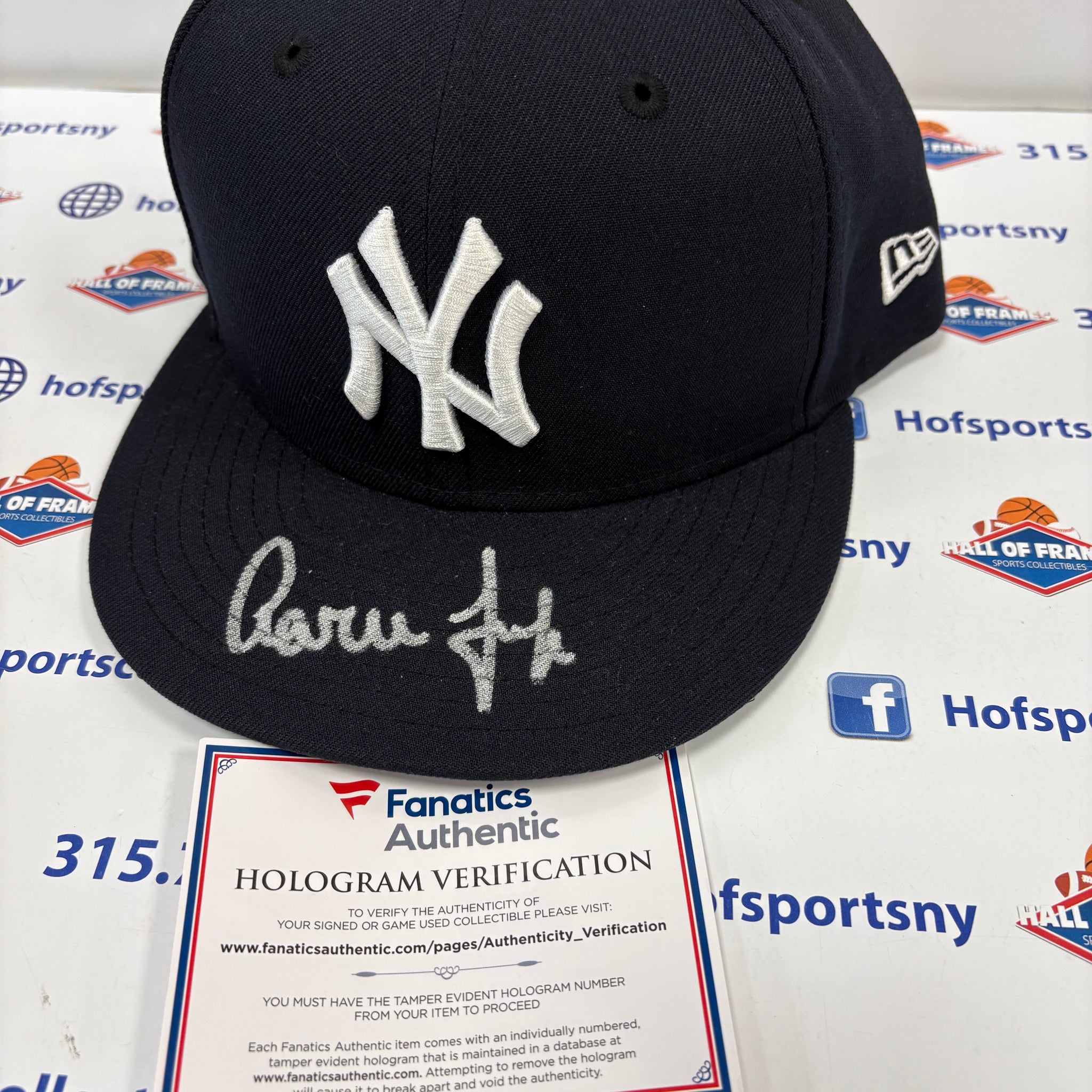 AARON JUDGE SIGNED NY YANKEES NEW ERA OFFICIAL HAT - FANATICS COA