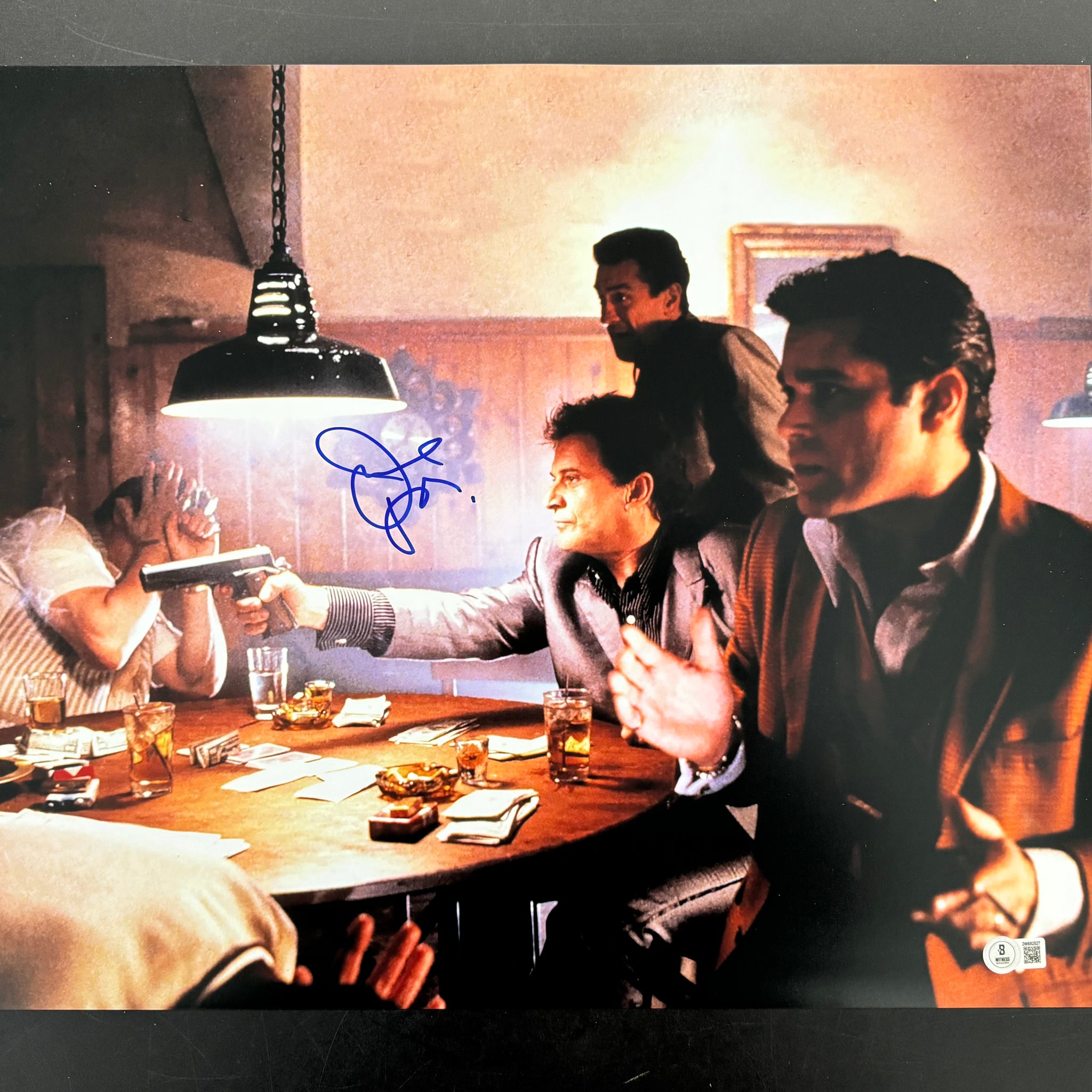 JOE PESCI SIGNED GOODFELLAS 16X20 PHOTO - BECKETT WITNESSED