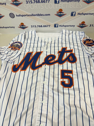 DAVID WRIGHT NY METS SIGNED CUSTOM PINSTRIPE JERSEY INSC. LAST TO WEAR #5 JSA COA!