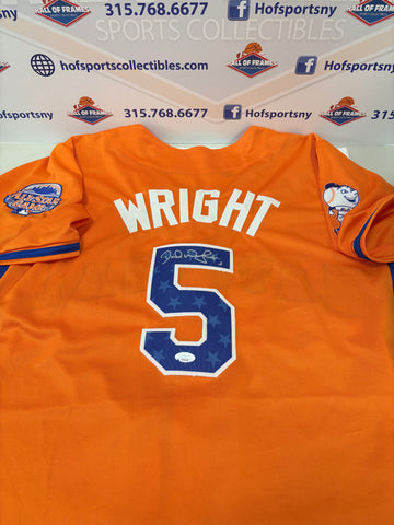 DAVID WRIGHT 2013 NL ALL STAR ORANGE SIGNED CUSTOM JERSEY! JSA COA
