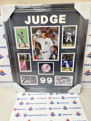AARON JUDGE NY YANKEES PHOTO COLLAGE UNSIGNED 20X24 PROFESSIONAL FRAME