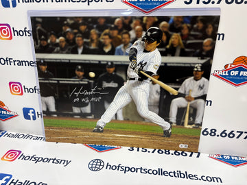 HIDEKI MATSUI SIGNED 2009 WS 16X20 INC 09 WS MVP YANKEES - BECKETT