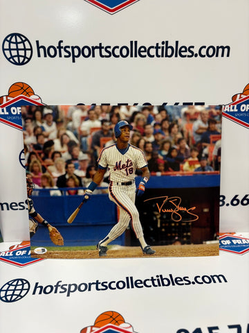 DARRYL STRAWBERRY SIGNED NY METS 11X14 - JSA COA