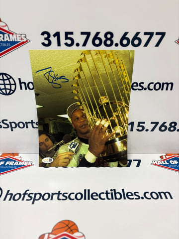 DARRYL STRAWBERRY SIGNED 1996 WS NY YANKEES 8X10 - JSA COA