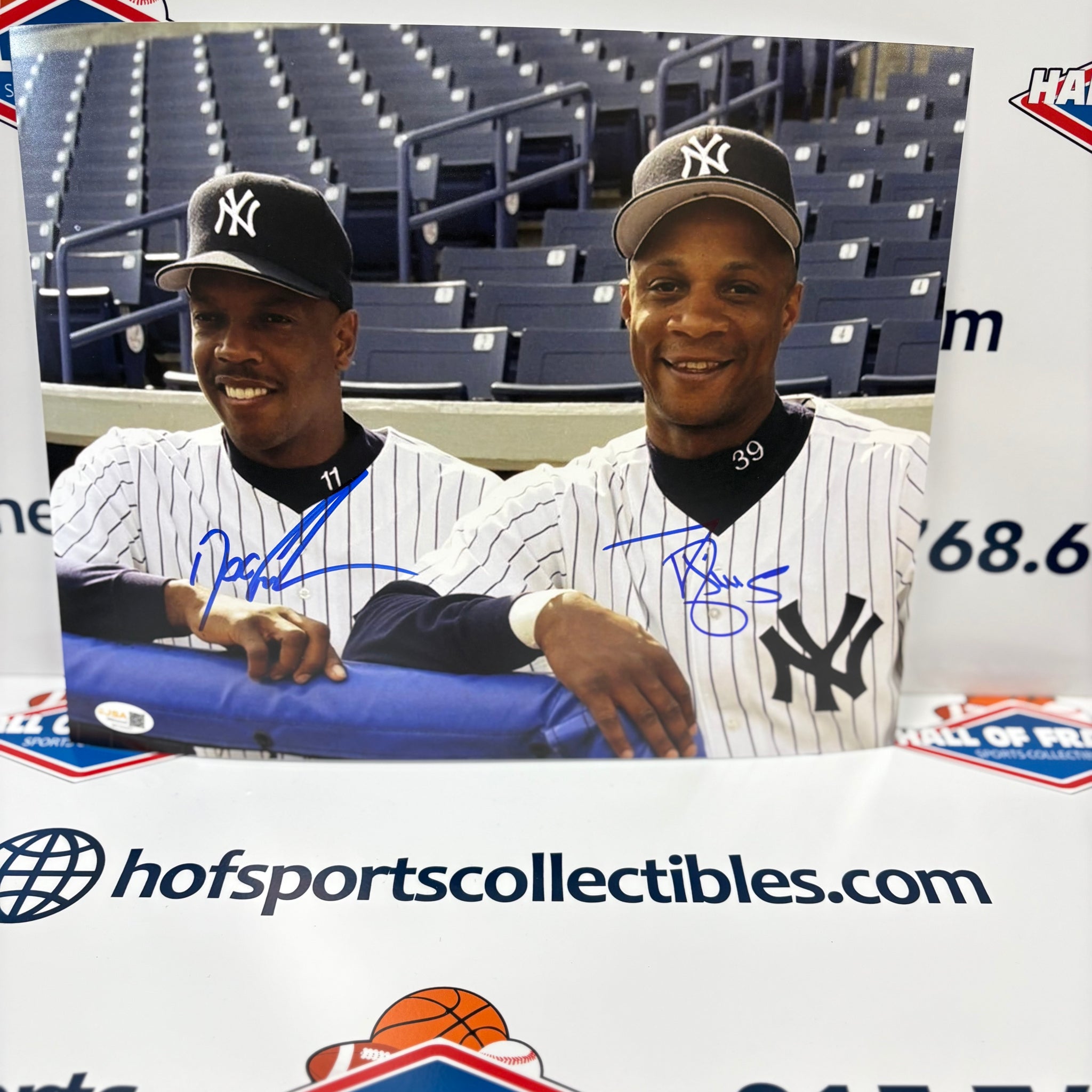 DWIGHT GOODEN / DARRYL STRAWBERRY SIGNED NY YANKEES 11X14 - JSA COA