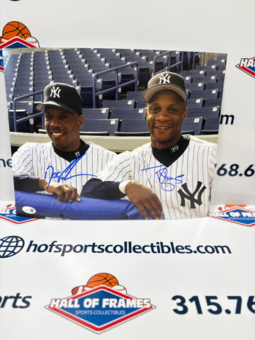 DWIGHT GOODEN / DARRYL STRAWBERRY SIGNED NY YANKEES 11X14 - JSA COA