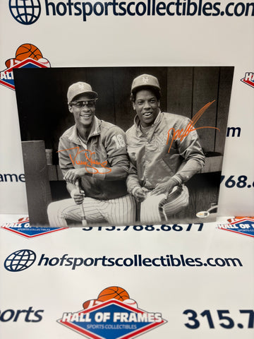 DWIGHT GOODEN / DARRYL STRAWBERRY SIGNED NY METS 11X14 - JSA COA