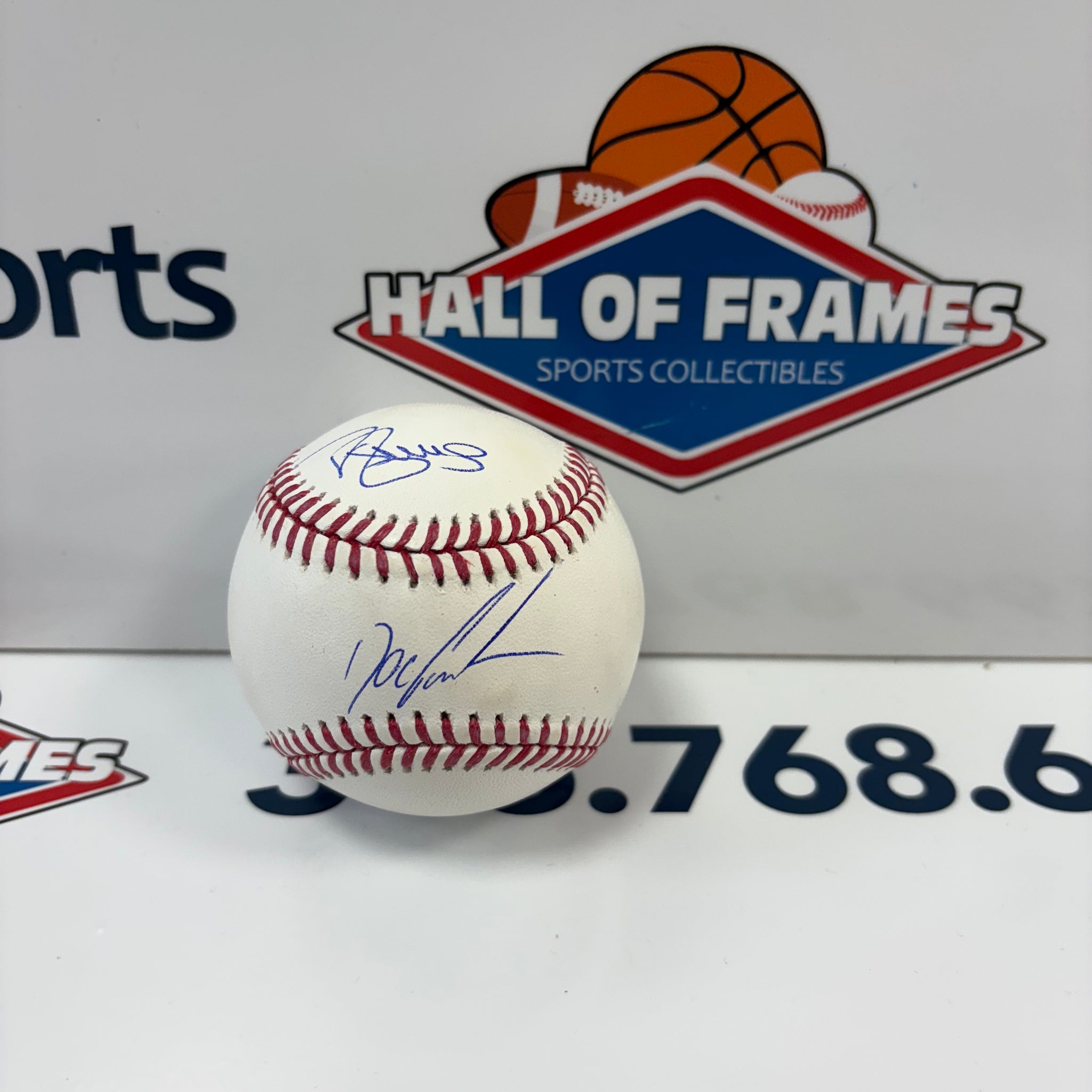 DWIGHT GOODEN / DARRYL STRAWBERRY SIGNED MLB BASEBALL - JSA COA