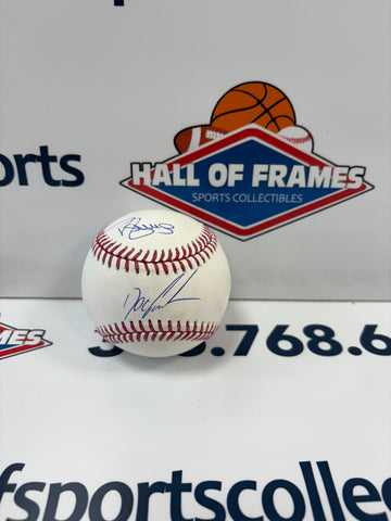 DWIGHT GOODEN / DARRYL STRAWBERRY SIGNED MLB BASEBALL - JSA COA