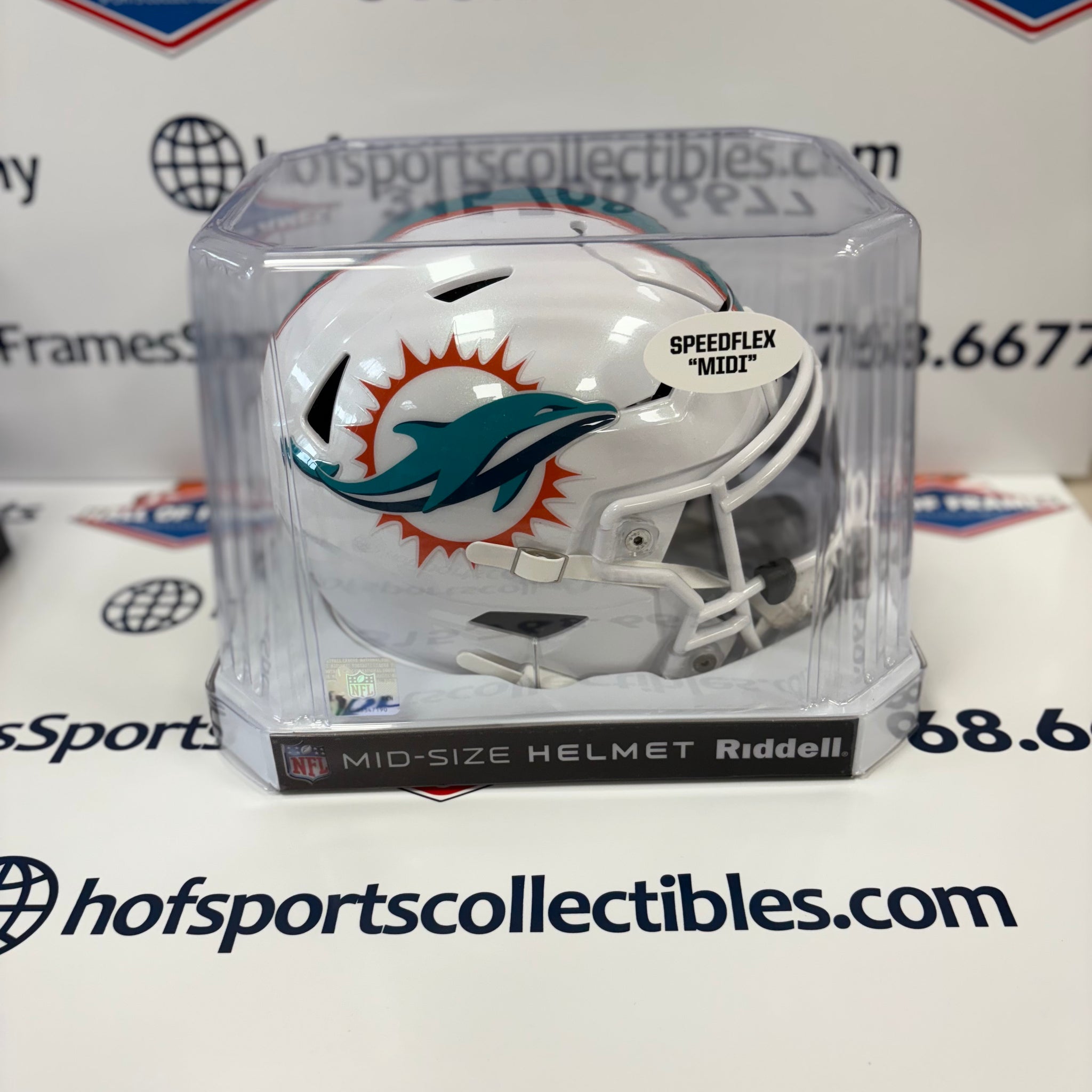 Miami Dolphins Riddell Speed Flex Mid-Size Helmet MIDI