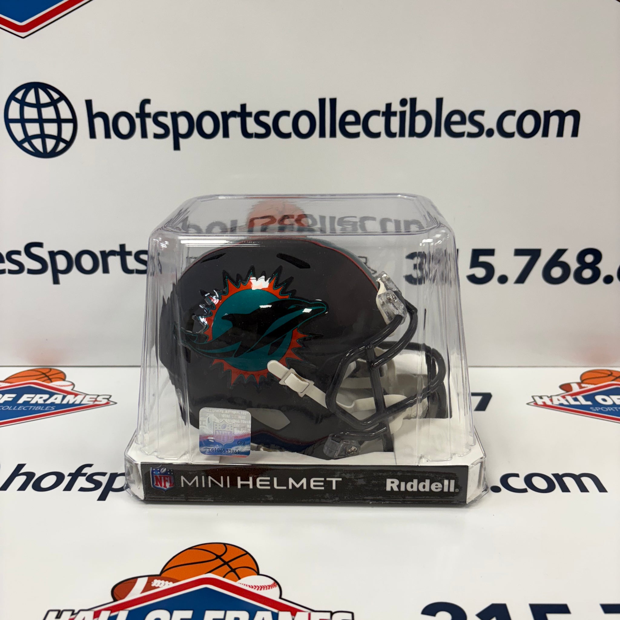 MIAMI DOLPHINS 2025 RIVALRIES RIDDELL MINI HELMET
