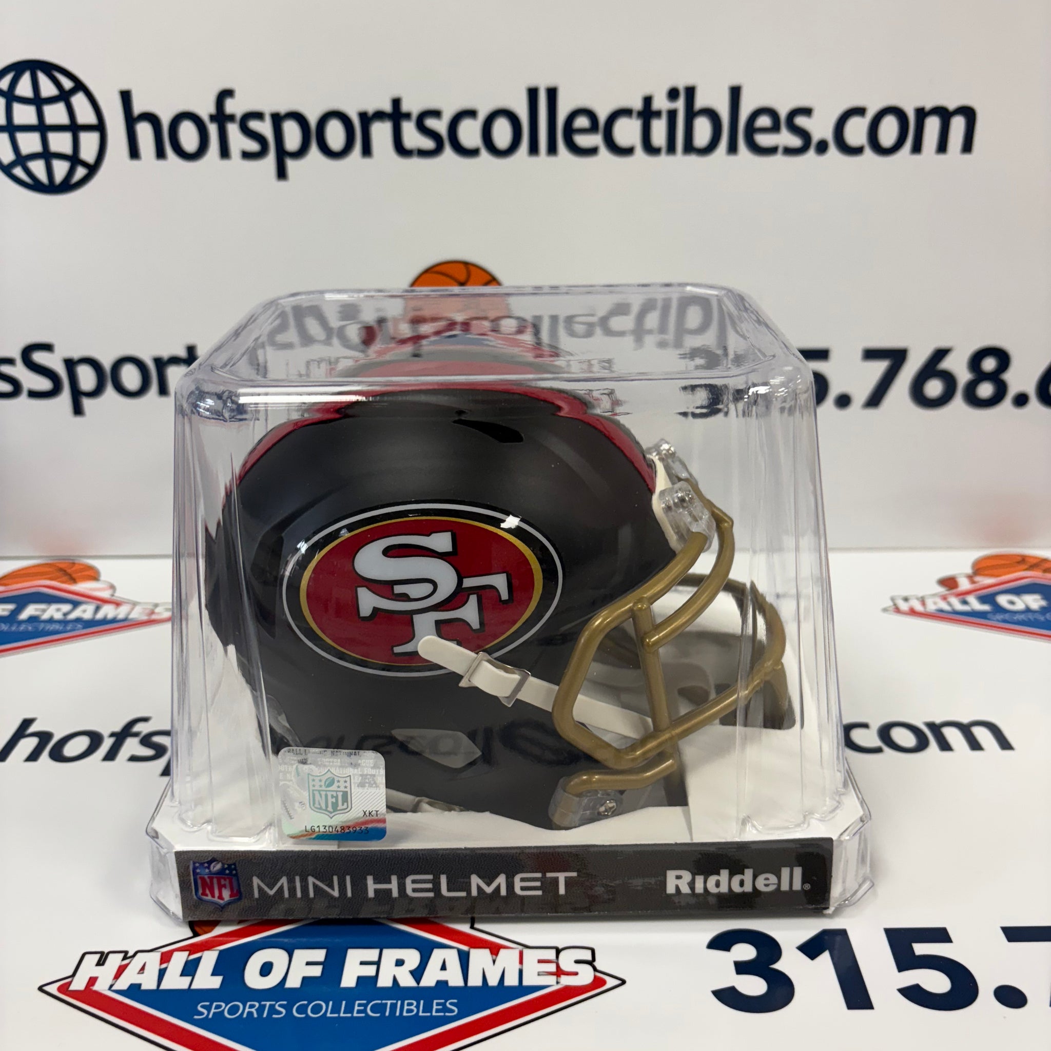SAN FRANSICO 49ER'S 2025 RIVALRIES RIDDELL MINI HELMET