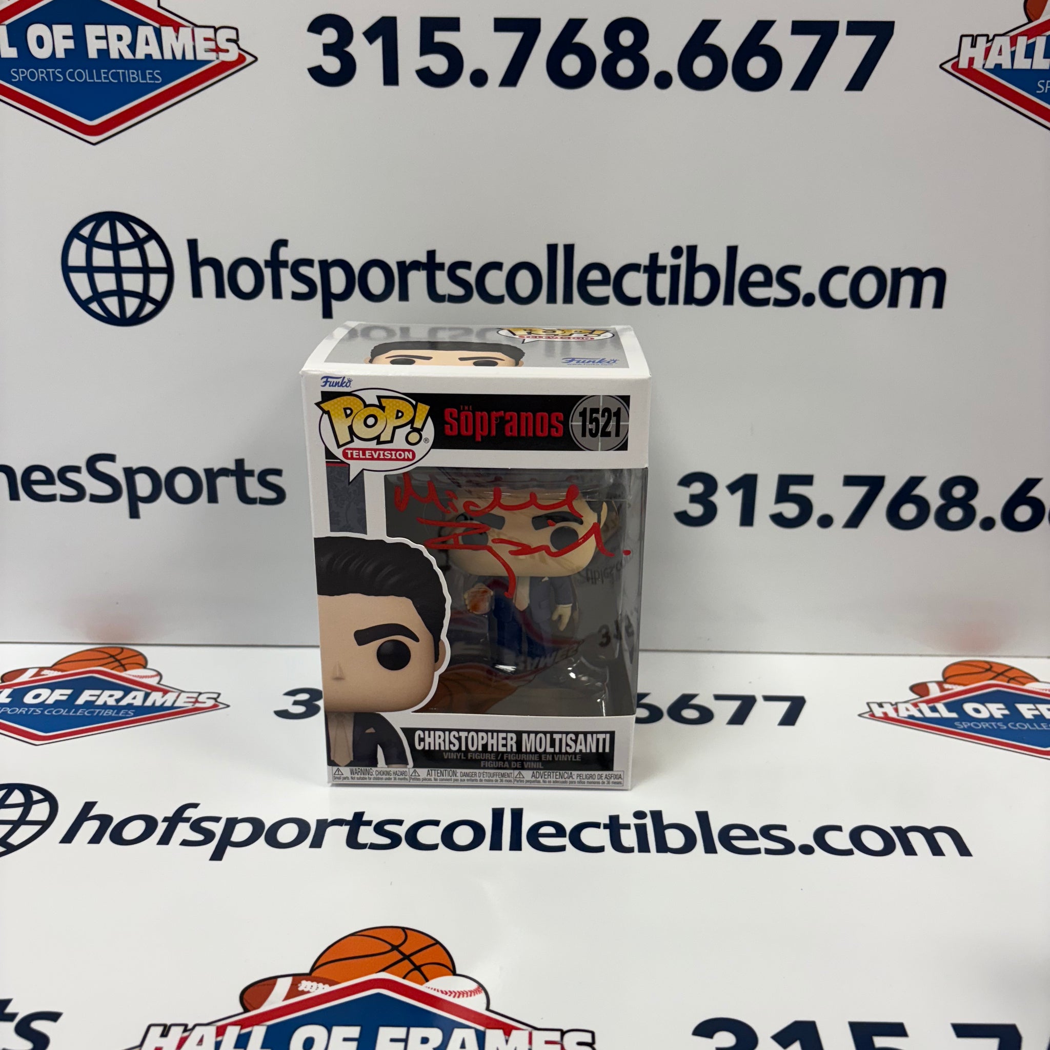 MICHAEL IMPERIOLI "CHRISTOPHER MOLTISANTI" THE SOPRANOS SIGNED FUNKO POP #1521 BGS COA!