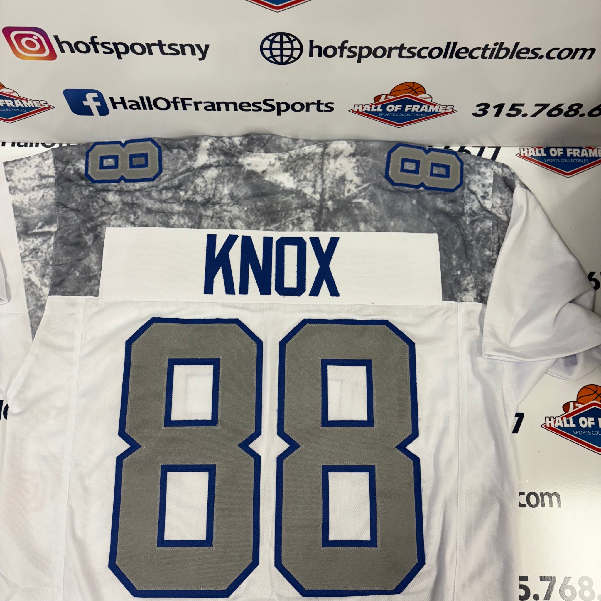 DAWSON KNOX BILLS SEWN STITCHED RIVALRY CUSTOM JERSEY XL