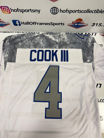 JAMES COOK BILLS SEWN STITCHED RIVALRY CUSTOM JERSEY XL