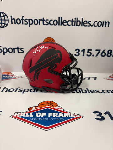JOE ANDREESSEN SIGNED BUFFALO BILLS RAVE MINI HELMET - BECKETT COA