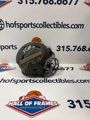 JOE ANDREESSEN SIGNED BUFFALO BILLS STS MINI HELMET - BECKETT COA