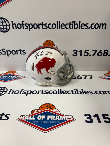 JOE ANDREESSEN SIGNED BUFFALO BILLS THROWBACK MINI HELMET - BECKETT COA