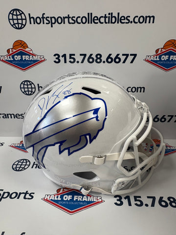 DAWSON KNOX BUFFALO BILLS RIVALRY FULL SIZE REP HELMET! BECKETT COA
