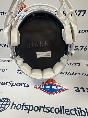 DAWSON KNOX BUFFALO BILLS RIVALRY FULL SIZE REP HELMET! BECKETT COA