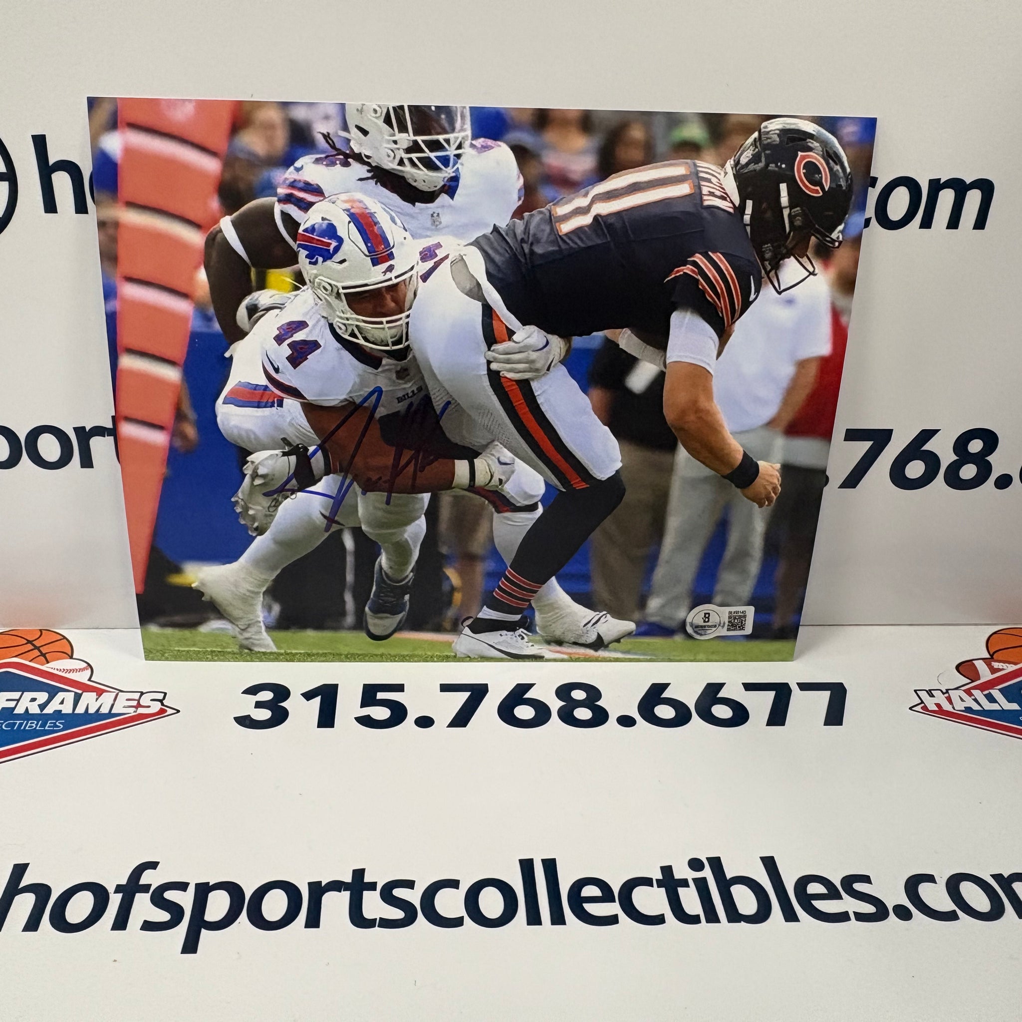 JOE ANDREESSEN SIGNED BUFFALO BILLS SIGNED 8X10 PHOTO - BECKETT COA