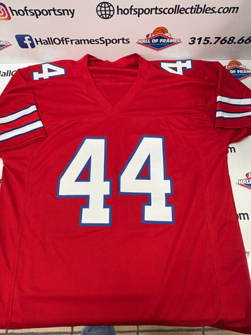 JOE ANDREESSEN SIGNED BUFFALO BILLS RED CUSTOM JERSEY - BECKETT COA