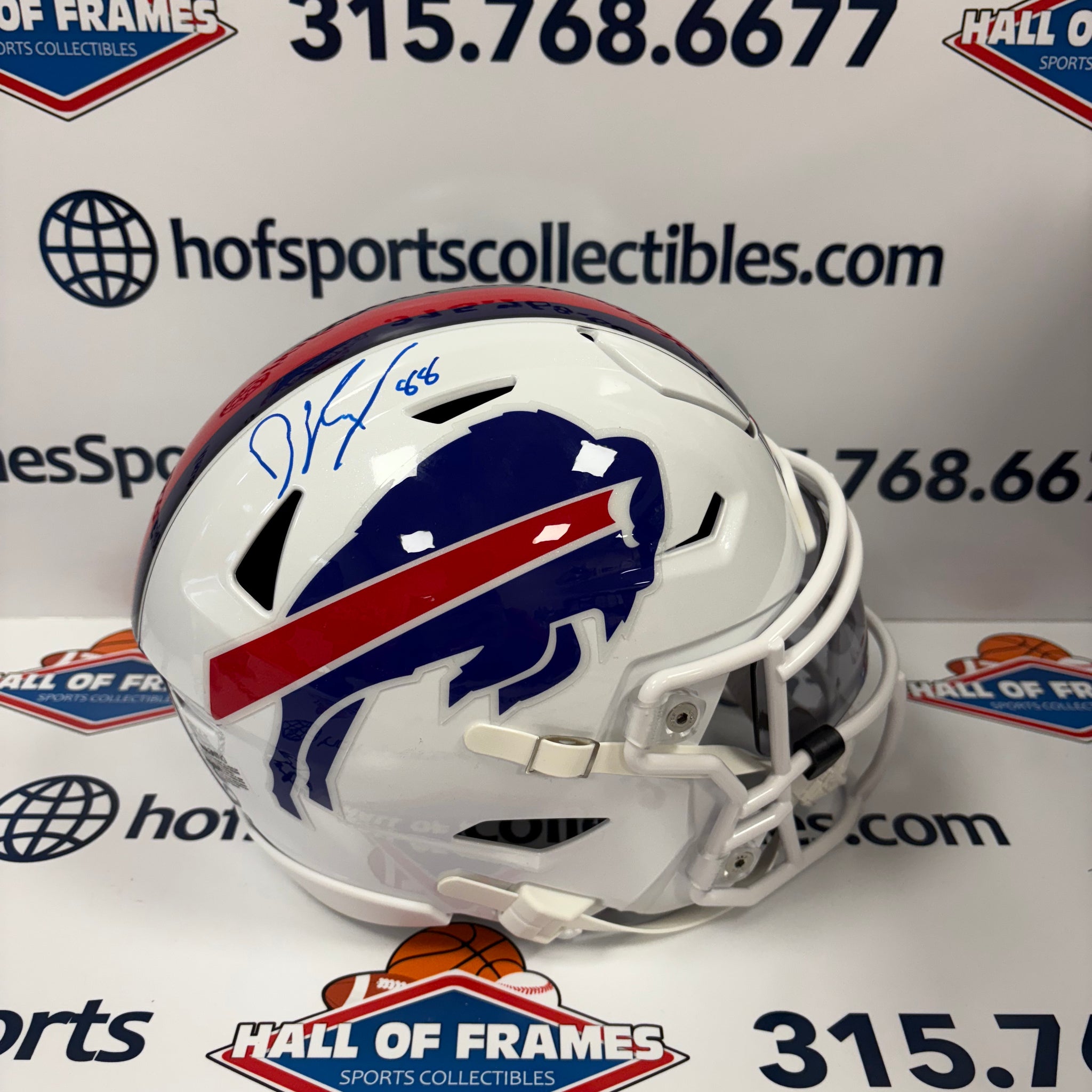 DAWSON KNOX SIGNED BUFFALO BILLS MIDI SPEED FLEX HELMET - BECKETT COA