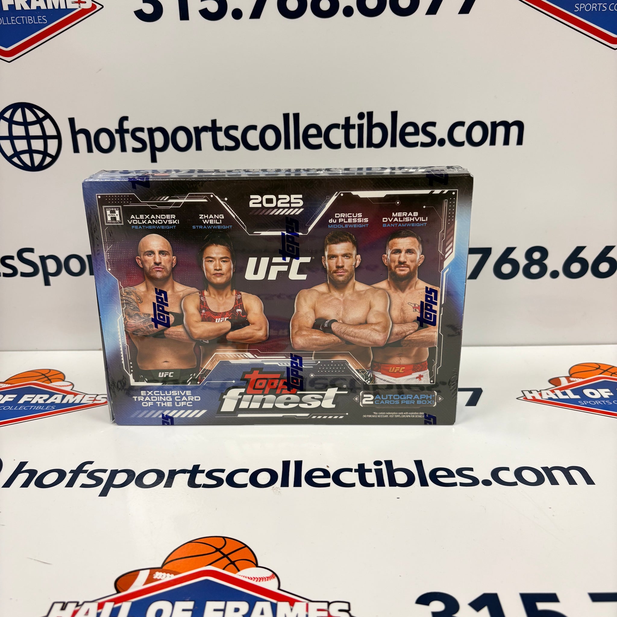 2025 TOPPS FINEST UFC HOBBY BOX