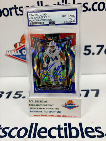 JOE ANDREESSEN SIGNED SELECT ROOKIE BLUE & RED SHOCK PSA SLABBED